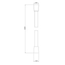Gessi 01637 Goccia 59" Flex Hose Chrome 2
