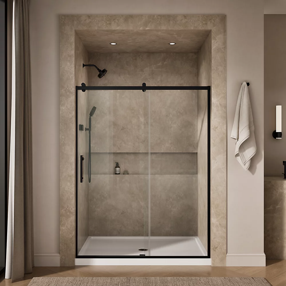 Kohler 702256-10L-BL Rely 3/8 Shower Door 77X60 Hdl