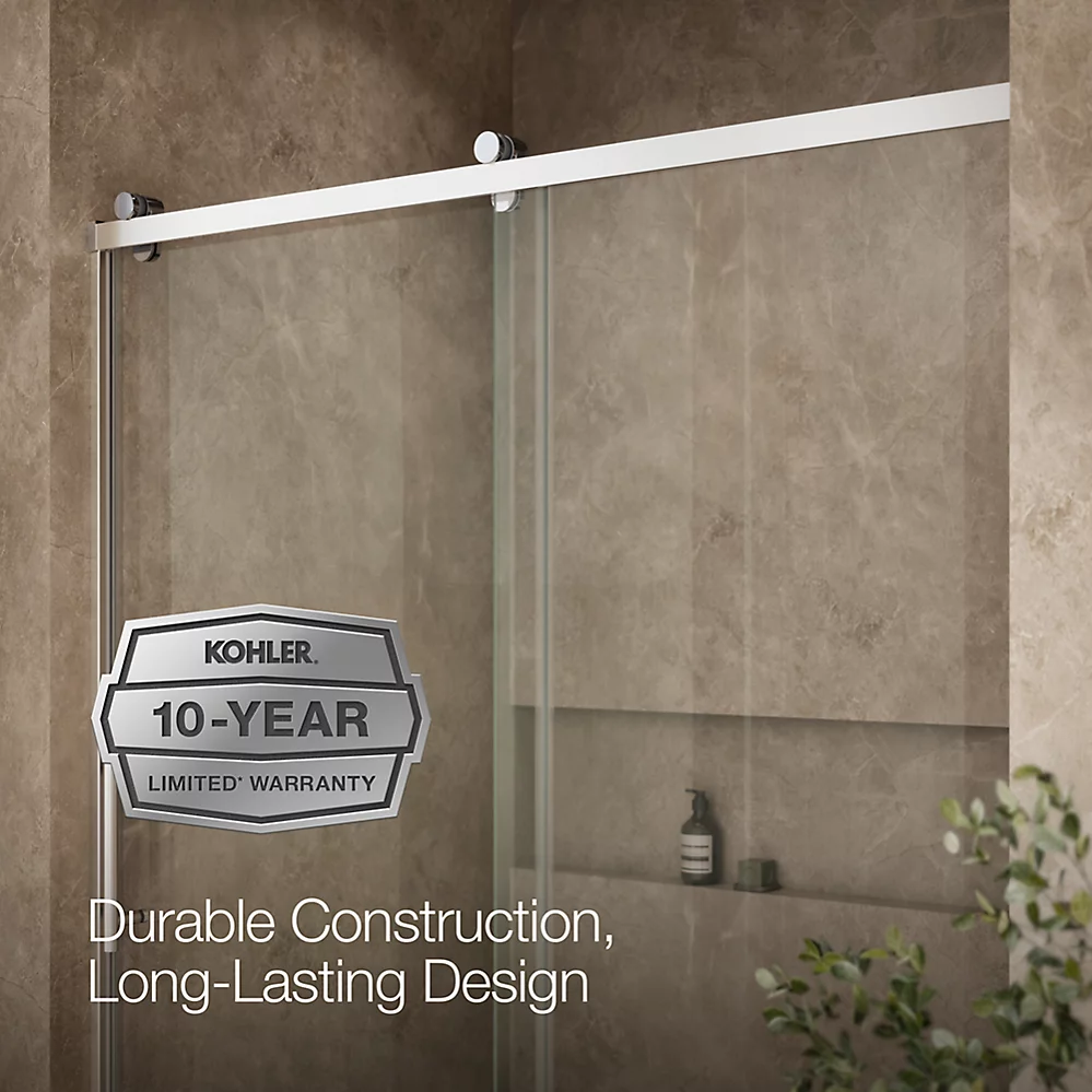 Kohler 702256-10L-SHP Rely 3/8 Shower Door 77X60 Hdl