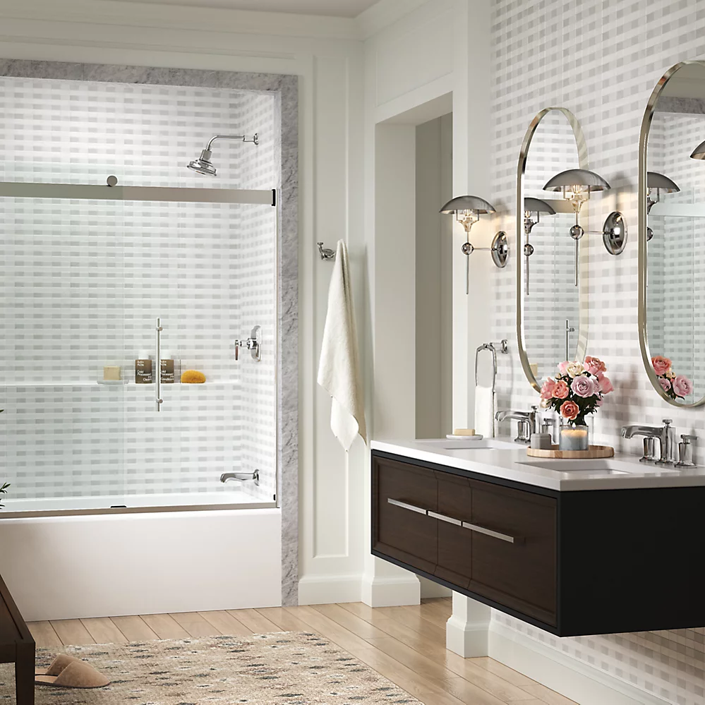 Kohler 702419-L-BL Levity Plus 5/16 Door 62X59-5/8 Hndl