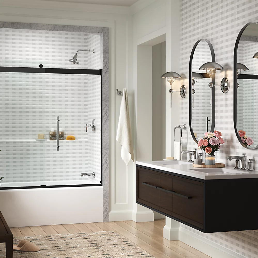 Kohler 702419-L-BL Levity Plus 5/16 Door 62X59-5/8 Hndl