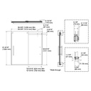 Kohler 702419-L-BL Levity Plus 5/16 Door 62X59-5/8 Hndl
