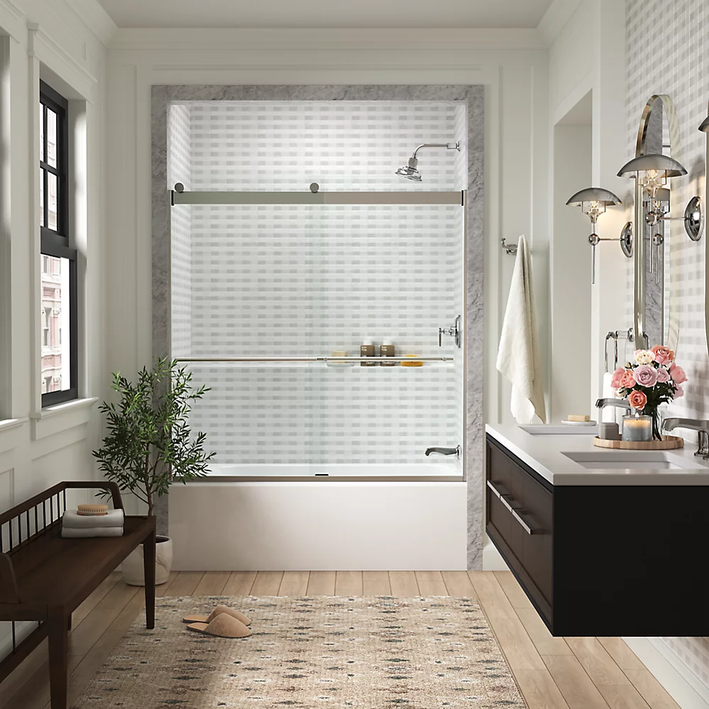 Kohler 702420-L-BL Levity Plus 5/16 Door 62X59-5/8 Tb