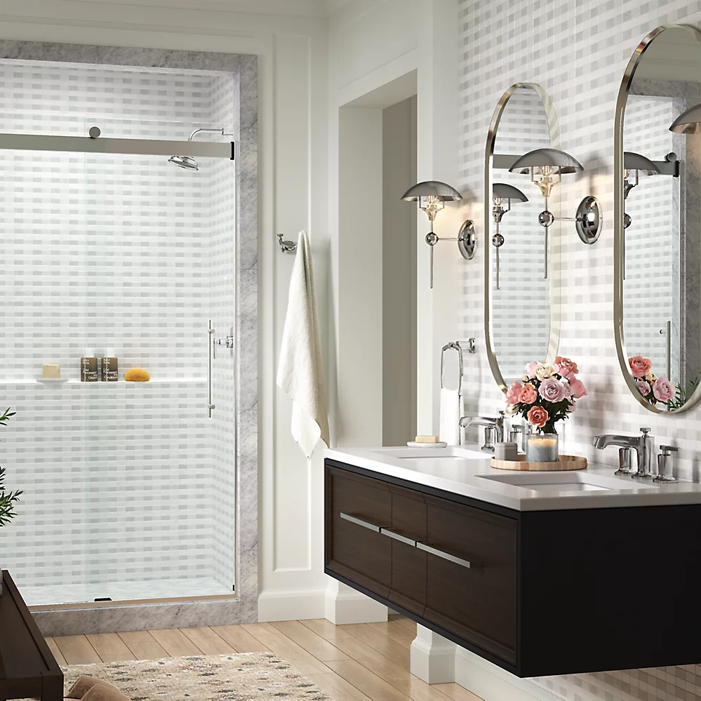 Kohler 702421-L-2MB Levity Plus 5/16 Door 78X 47-5/8 Hndl