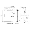 Kohler 702421-L-BL Levity Plus 5/16 Door 78X 47-5/8 Hndl