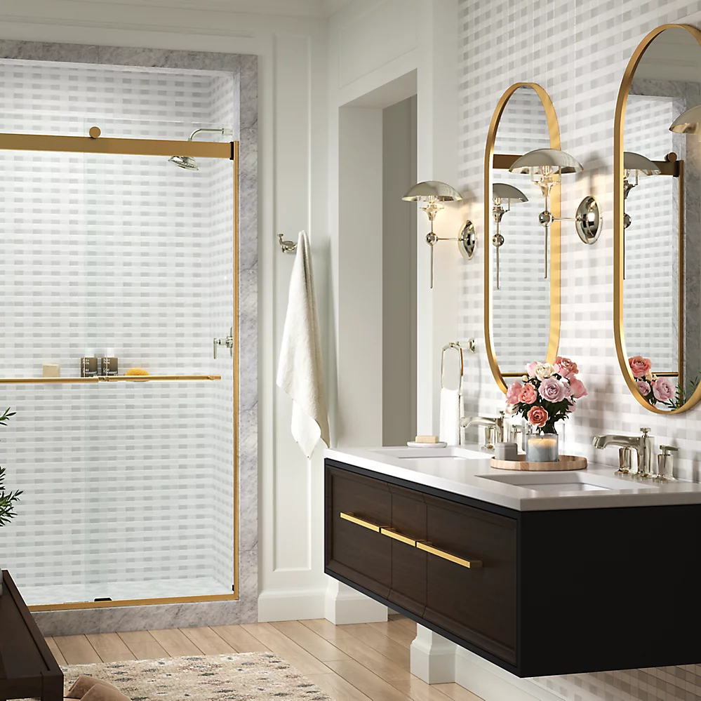 Kohler 702422-L-2MB Levity Plus 5/16 Door 78X 47-5/8 Tb