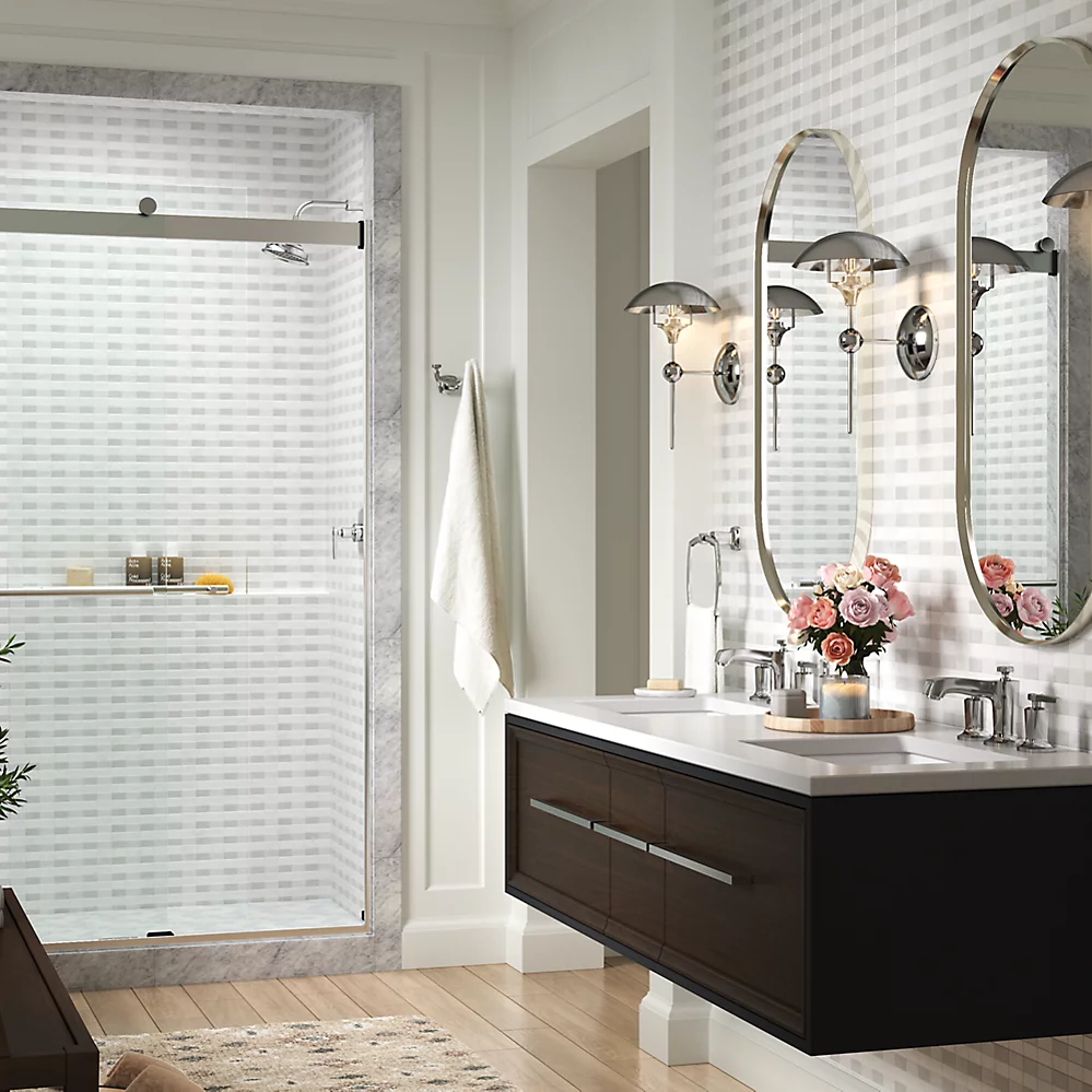 Kohler 702422-L-BL Levity Plus 5/16 Door 78X 47-5/8 Tb