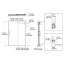 Kohler 702423-L-BL Levity Plus 5/16 Door 78X 59-5/8 Hndl