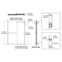 Kohler 702424-L-BL Levity Plus 5/16 Door 78X 59-5/8 Tb