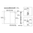 Kohler 702425-L-2MB Levity Plus 3/8 Door 62X59-5/8 Hndl