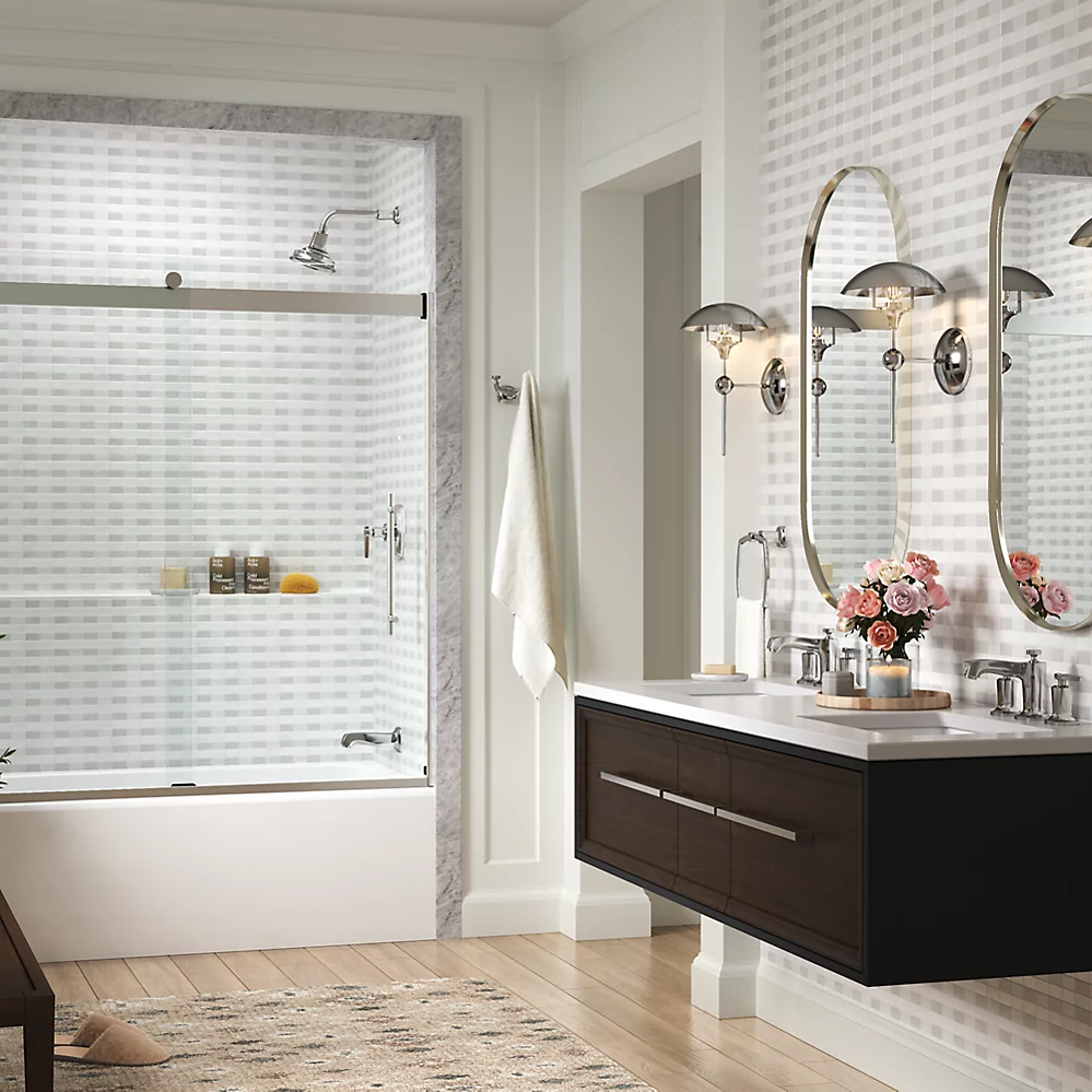 Kohler 702425-L-BL Levity Plus 3/8 Door 62X59-5/8 Hndl