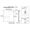 Kohler 702426-L-BL Levity Plus 3/8 Door 62X59-5/8 Tb