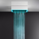 Gessi 57403 17-11/16 X 23-7/16 Exposed Shower System With Rainfall Function White 1