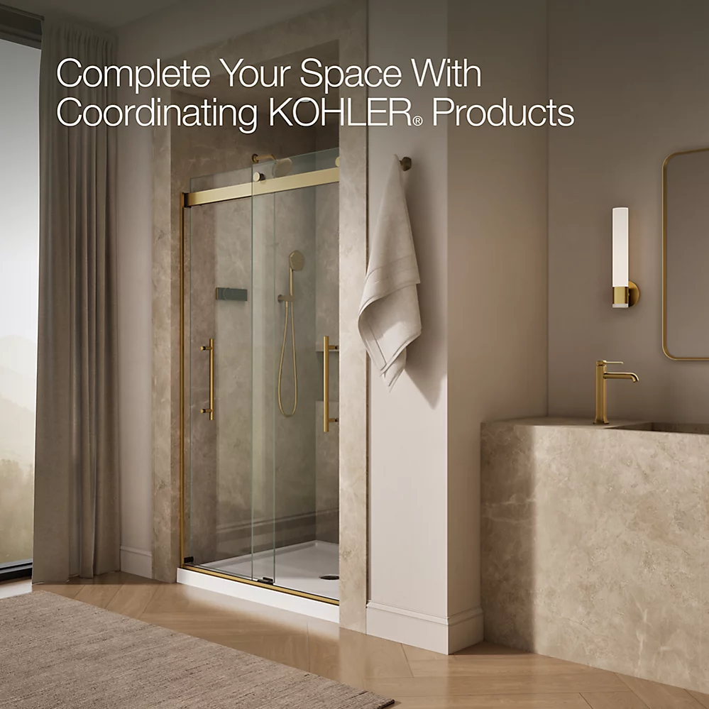 Kohler 702427-L-2MB Levity Plus 3/8 Door 82X 47-5/8 Hndl