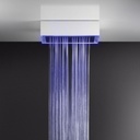 Gessi 57411 15-9/16 X 23-7/16 Exposed Shower System With Rainfall Function White 1