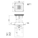 Gessi 57509 23-7/16 Built-In Shower System With Rainfall Function White 2