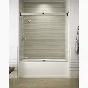 Kohler 706000-L-ABV Levity 1/4 Bath Door 62 X 59-5/8 Handle