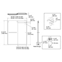 Kohler 706004-D3-ABZ Levity 1/4 Bath Door 62 X 59-5/8 Tb