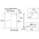 Kohler 706006-D3-ABV Levity 1/4 Bath Door 59-3/4 X 55-5/8 Tb
