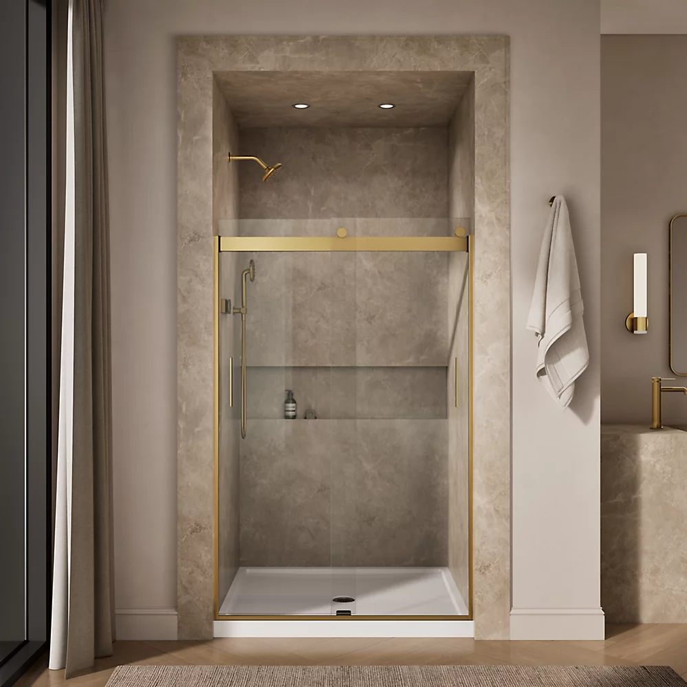 Kohler 706008-L-2MB Levity 1/4 Shower Door 74 X 47-5/8 Hdl