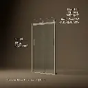 Kohler 706008-L-ABV Levity 1/4 Shower Door 74 X 47-5/8 Hdl