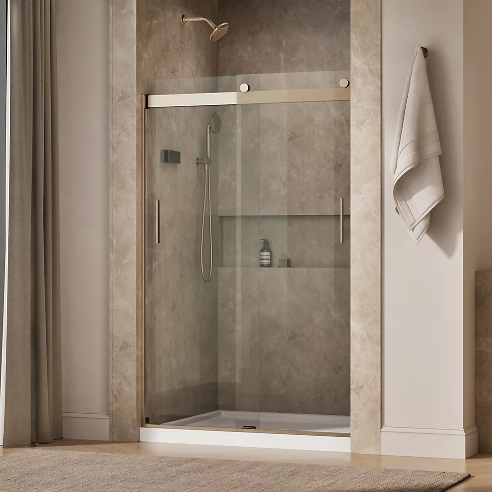 Kohler 706008-L-ABV Levity 1/4 Shower Door 74 X 47-5/8 Hdl