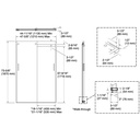 Kohler 706008-L-ABV Levity 1/4 Shower Door 74 X 47-5/8 Hdl