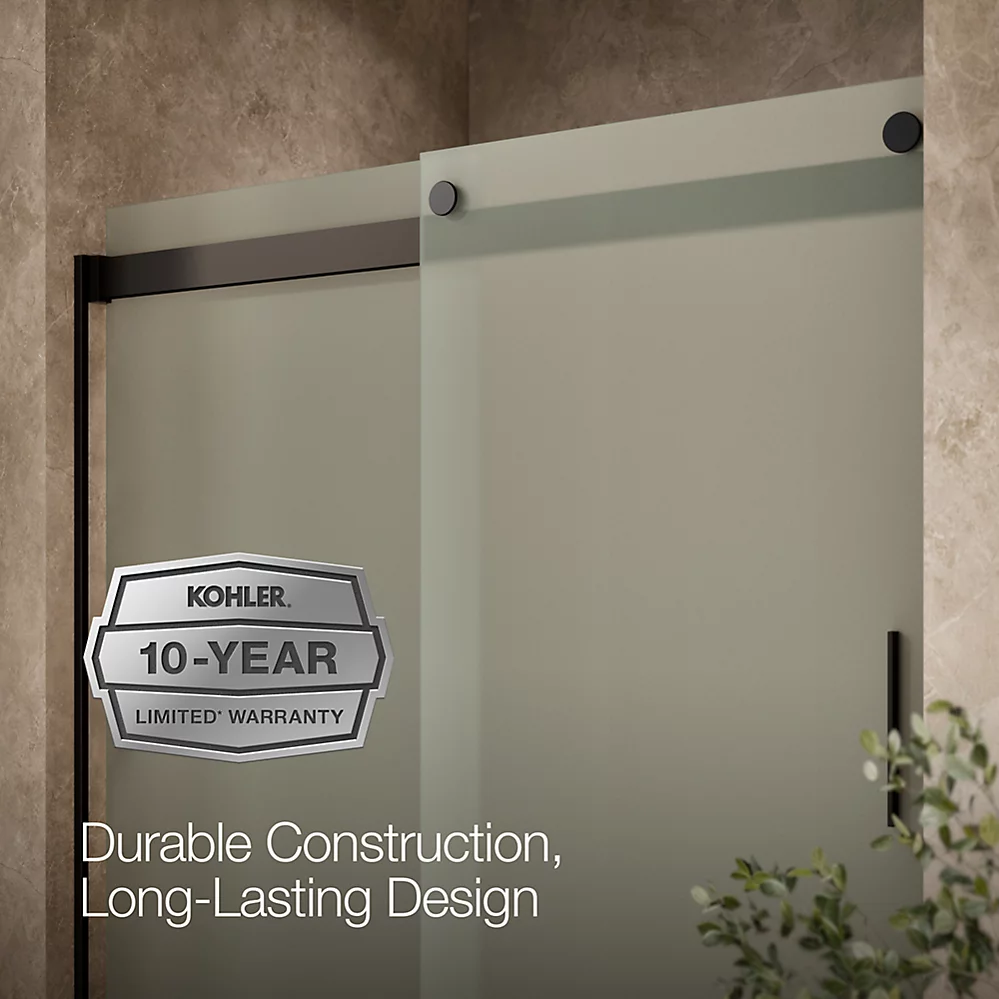 Kohler 706009-D3-ABZ Levity 1/4 Shower Door 74 X 59-5/8 Hdl