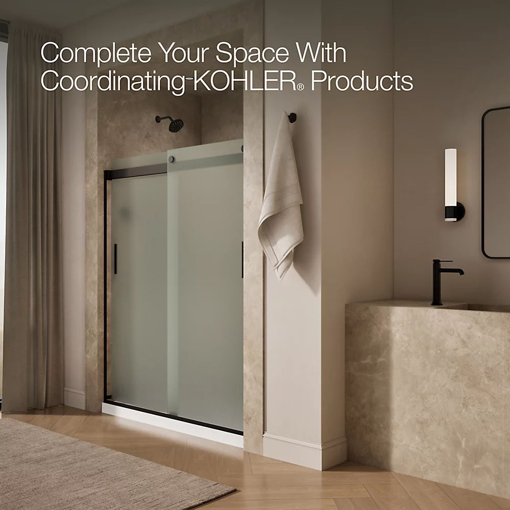 Kohler 706009-D3-ABZ Levity 1/4 Shower Door 74 X 59-5/8 Hdl