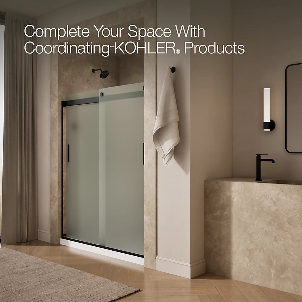 Kohler 706009-D3-BL Levity 1/4 Shower Door 74 X 59-5/8 Hdl
