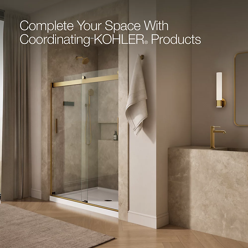 Kohler 706009-L-2MB Levity 1/4 Shower Door 74 X 59-5/8 Hdl