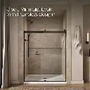 Kohler 706009-L-ABZ Levity 1/4 Shower Door 74 X 59-5/8 Hdl