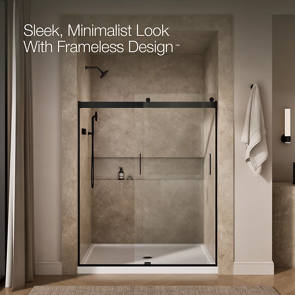 Kohler 706009-L-BL Levity 1/4 Shower Door 74 X 59-5/8 Hdl