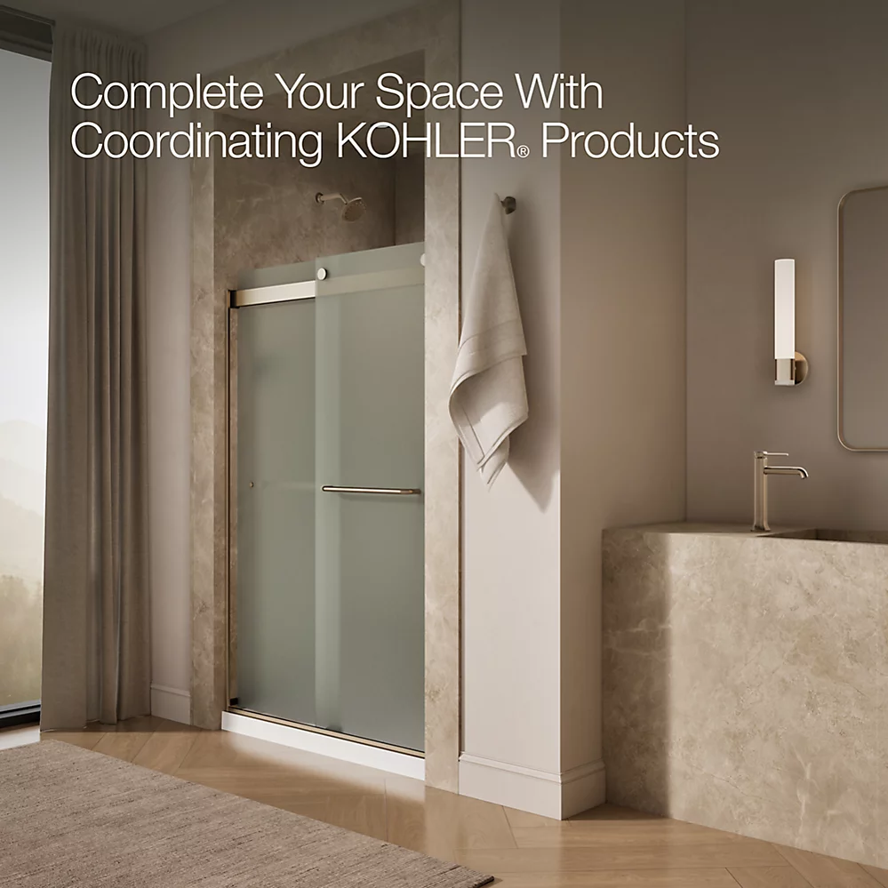 Kohler 706014-D3-ABV Levity 1/4 Shower Door 74 X 47-5/8 Tb