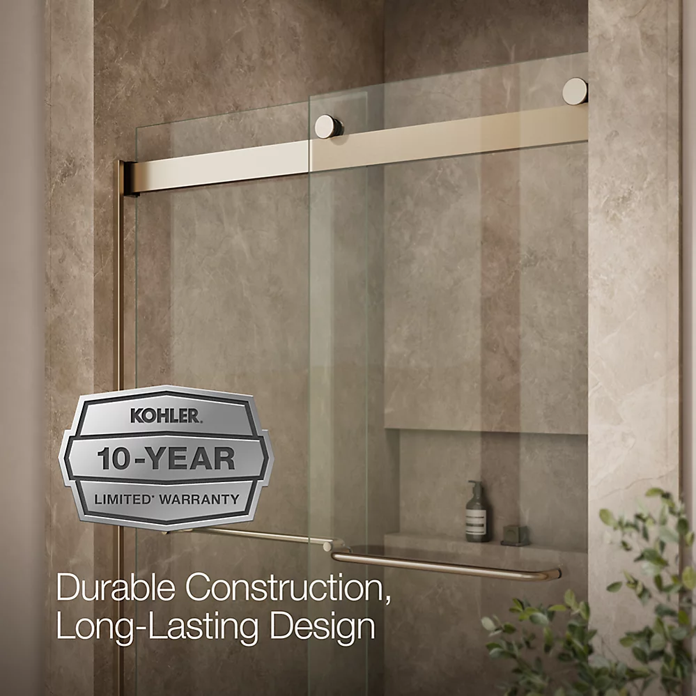 Kohler 706014-L-ABV Levity 1/4 Shower Door 74 X 47-5/8 Tb