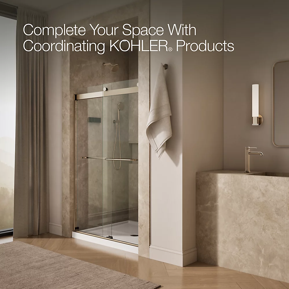 Kohler 706014-L-ABV Levity 1/4 Shower Door 74 X 47-5/8 Tb