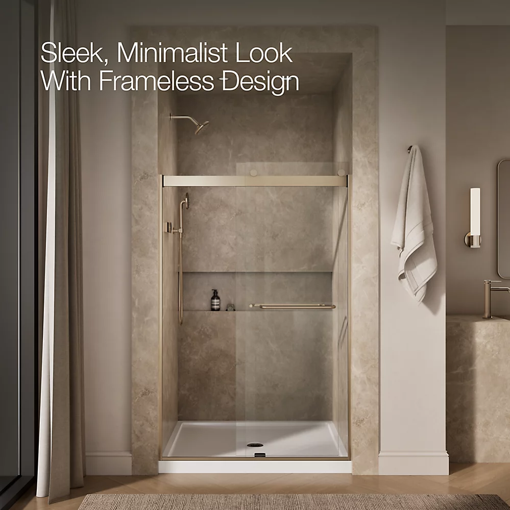 Kohler 706014-L-ABV Levity 1/4 Shower Door 74 X 47-5/8 Tb
