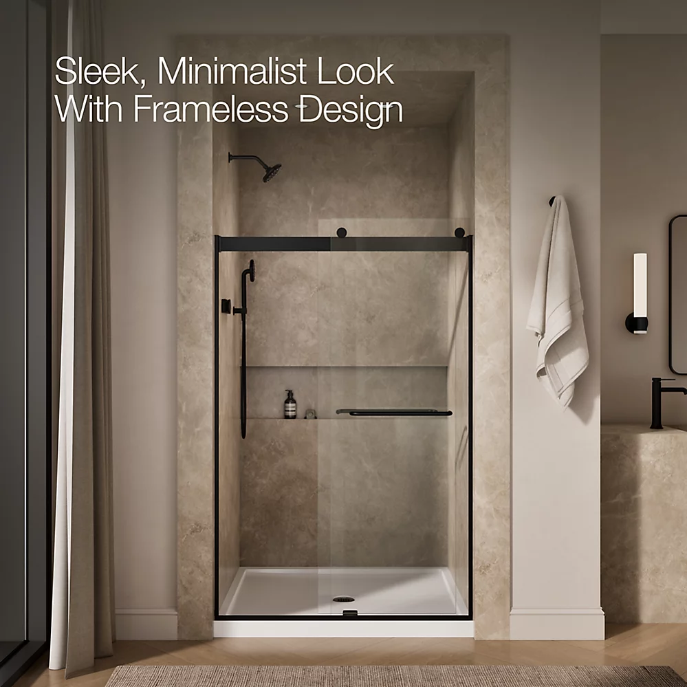 Kohler 706014-L-BL Levity 1/4 Shower Door 74 X 47-5/8 Tb