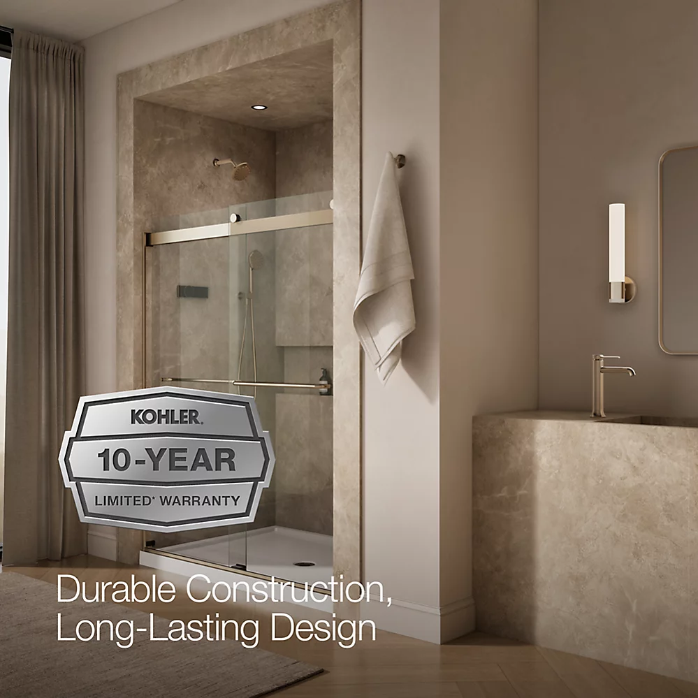 Kohler 706015-L-ABV Levity 1/4 Shower Door 74 X 59-5/8 Tb