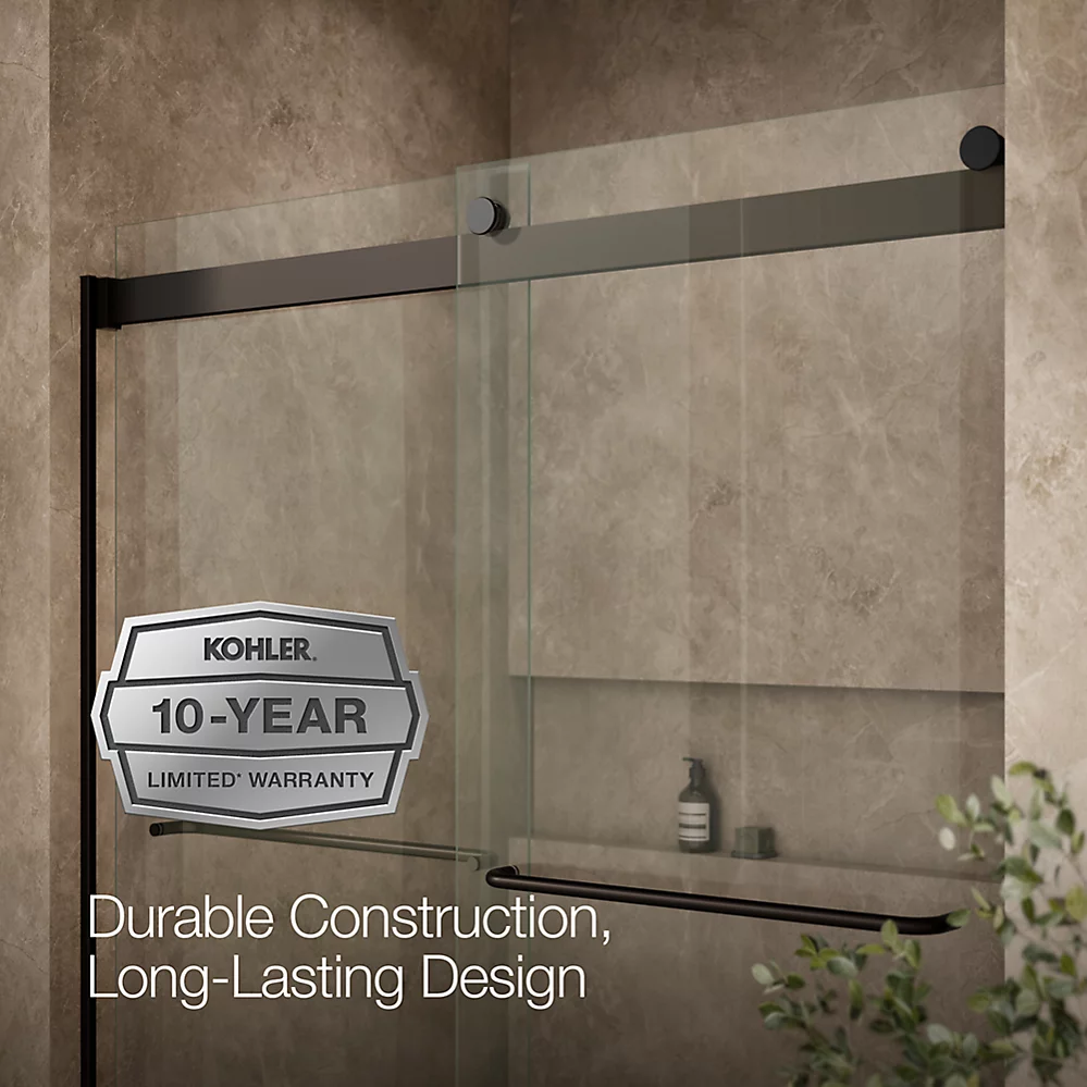 Kohler 706015-L-ABZ Levity 1/4 Shower Door 74 X 59-5/8 Tb