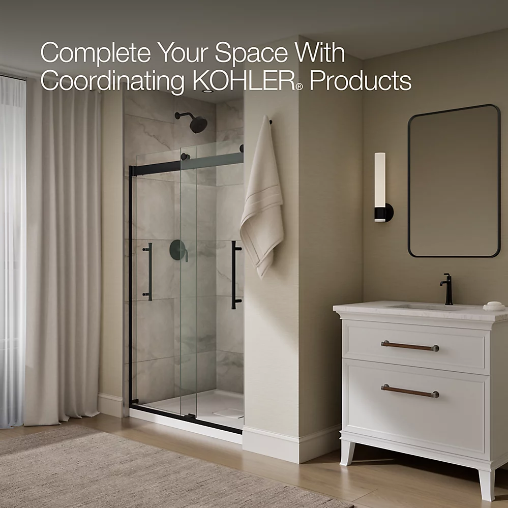 Kohler 706852-8L-BL Elmbrook 5/16 Shower Door 74 X 47-5/8