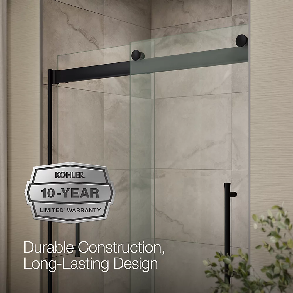 Kohler 706852-8L-BL Elmbrook 5/16 Shower Door 74 X 47-5/8