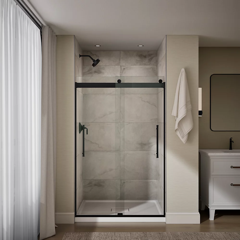 Kohler 706852-8L-BL Elmbrook 5/16 Shower Door 74 X 47-5/8