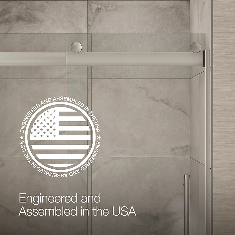Kohler 706852-8L-BNK Elmbrook 5/16 Shower Door 74 X 47-5/8