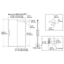 Kohler 706852-8L-BNK Elmbrook 5/16 Shower Door 74 X 47-5/8