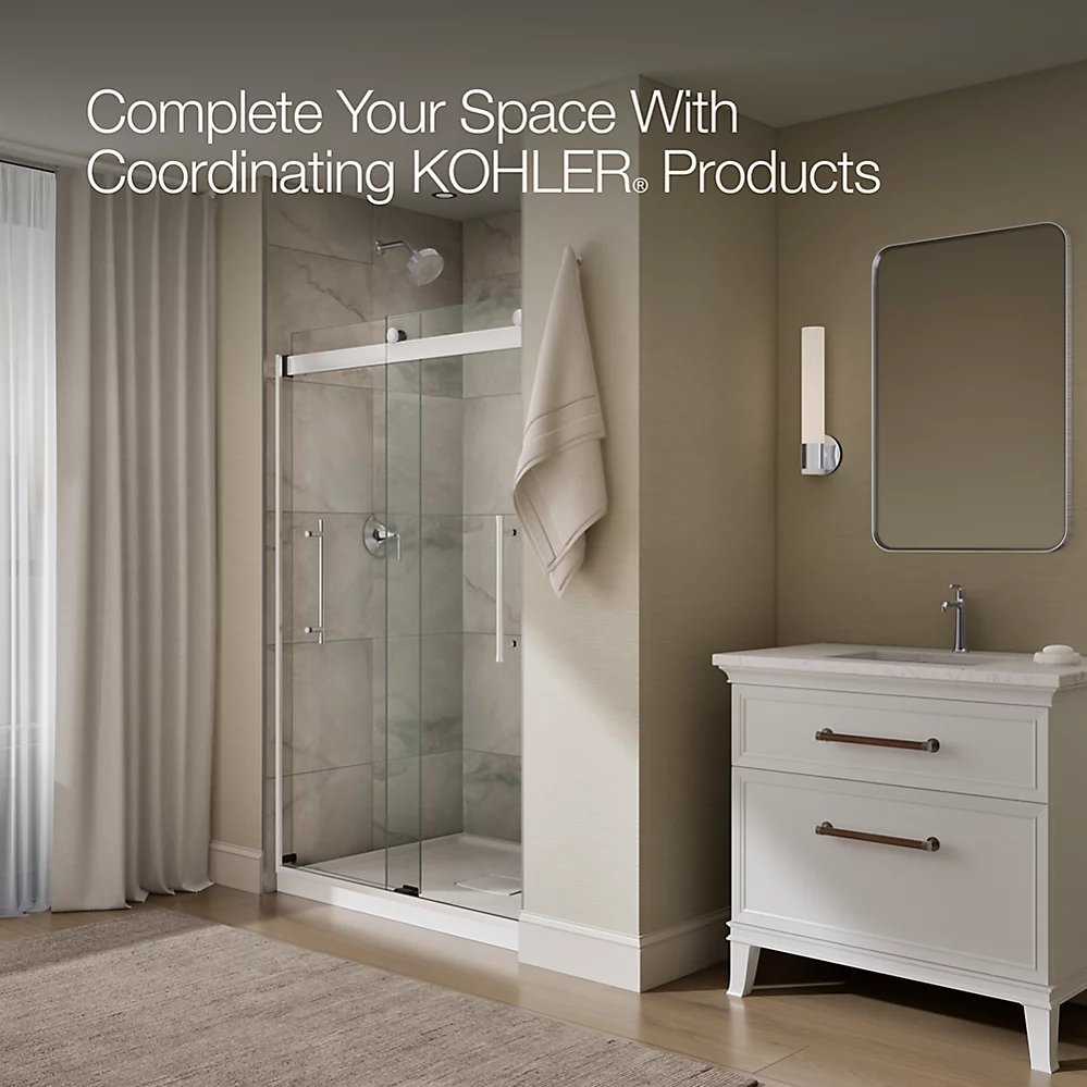 Kohler 706852-8L-SHP Elmbrook 5/16 Shower Door 74 X 47-5/8