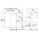 Kohler 706853-8L-BNK Elmbrook 5/16 Bath Door 62 X 59 5/8