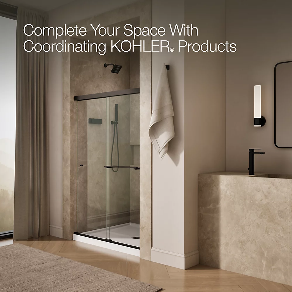 Kohler 707100-L-ABZ Revel 1/4 Shower Door, 70 X 47-5/8