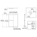 Kohler 707101-L-BNK Revel 5/16 Shower Door, 70 X 47-5/8