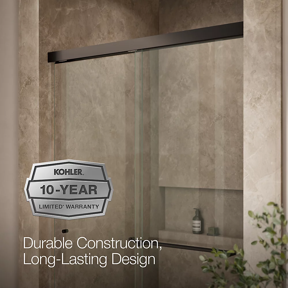 Kohler 707106-L-ABZ Revel 5/16 Shower Door, 76 X 47-5/8